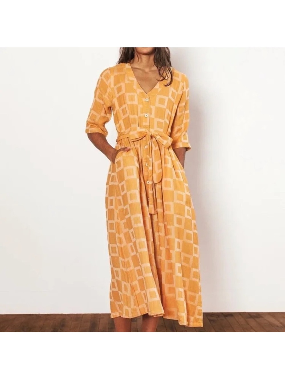 NWT Ace & Jig Lee Lee Dress in Citrus
